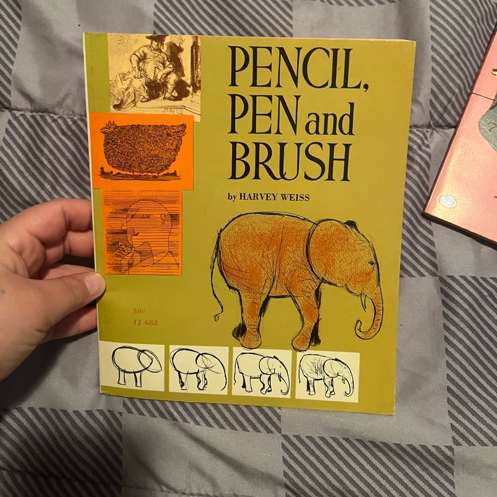 1961 vintage Pencil, Pen and Brush Book by Harvey Weiss